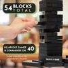 Buzzed Blocks Adult Drinking Game - 54 Blocks with Hilarious Drinking Commands on 40 of Them | Perfect Party Starter | Entertaining Party Game for Adults | Novelty Funny Gift (Black) view 2