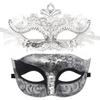Coddsmz Couple Masquerade Mask Set Venetian Party Mardi Gras Halloween Costume Fancy Dress Mask for Women Men view 1