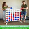 GoSports 4 Foot Width Giant Portable 4 in a Row Game Classic White Finish with Rules and Carry Bag view 4