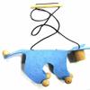 Marionette Puppet Wood Children Felt Kalle Fux Wooden Toys Cat Blue view 2