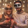 Couple Masquerade Mask Venetian Party Mask Halloween Costume Mardi Gras (Color 10) view 2