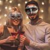 Coddsmz Couple Masquerade Mask Set Venetian Party Mardi Gras Halloween Costume Fancy Dress Mask for Women Men view 2