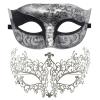 Couple Masquerade Mask Metal Masks Venetian Party Mask Halloween Costume Mask Mardi Gras Mask (Color 1) view 1