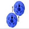 GPM for Arrma 1/7 Infraction 6S BLX/Infraction V2 6S BLX Upgrade Parts Aluminum +6mm Hex with Brake Disk with Silver Lining - 2Pc Set Blue view 1