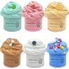 Butter Slime Kit 6 Pack Pre Made Sludge Toy for Party Favors, Super Soft and Non-Sticky, Easter Egg Fillings Christmas Stocking Stuffers, Gifts for Kids Girls Boys view 1