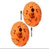 GPM for Arrma 1/7 Infraction 6S BLX/Infraction V2 6S BLX Upgrade Parts Aluminum +6mm Hex with Brake Disk with Silver Lining - 2Pc Set Orange view 1