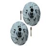 GPM For Arrma 1/7 INFRACTION 6S BLX/INFRACTION V2 6S BLX Upgrade Parts Aluminum +6mm Hex With Brake Disk With Silver Lining - 2Pc Set Gray Silver view 1