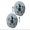 GPM For Arrma 1/7 INFRACTION 6S BLX/INFRACTION V2 6S BLX Upgrade Parts Aluminum +6mm Hex With Brake Disk With Silver Lining - 2Pc Set Gray Silver view 2