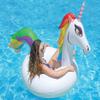 Poolmaster Unicorn Inflatable Swimming Pool Party Float (48 Inch), White/Rainbow view 1