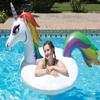 Poolmaster Unicorn Inflatable Swimming Pool Party Float (48 Inch), White/Rainbow view 2