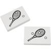 Azeeda 2 x 45mm 'Tennis Racket & Balls' Erasers/Rubbers (ER00022922) view 1