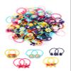 100pcs Mix Colors Girl's Elastic Hair Ties Soft Rubber Bands Hair Bands Holders Pigtails Hair Accessories for Girls Infants Toddlers Kids Teens and Children (Random color) view 1