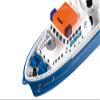 Siku 5401, Police Boat, Plastic, Blue/White, Water Cannon, Light, Sound, Stern Flap, Incl. Buoy view 2