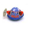Charmgle Mini Spaceship Classic Tin Toy Wind-up Toys Clockwork Spacecraft Playthings Adult Collection Xmas Gifts Bar Home Decoration 3 Pack view 2
