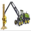 Bruder 02135 John Deere 1270G Harvester with 1 Tree Trunk, Green/Black view 2