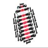 Aluminum Tie Rods For 1/10 Traxxas Ford GT 4-Tec 2.0 83056-4/4-Tec 3.0 93054-4 - 9Pc Set Red view 1