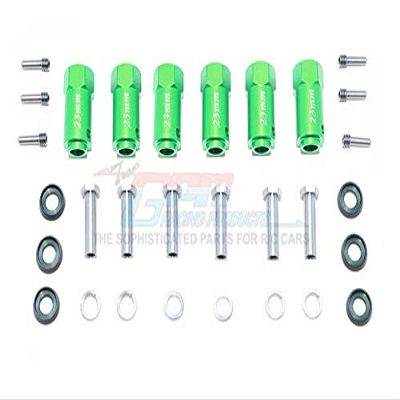 GPM For Traxxas TRX-6 Merc-Benz G63 (88096-4) Aluminum Hex Adapters 23mm Thick - 30Pc Set Green
