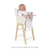 Janod Candy Chic Highchair  Wooden Baby Doll Chair - Ages 3+ - J05888 view 4