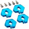 Clamp Type Alum Wheel Hubs Narrow (3mm) Tread / 4Pcs / Tamiya / 42352 view 1