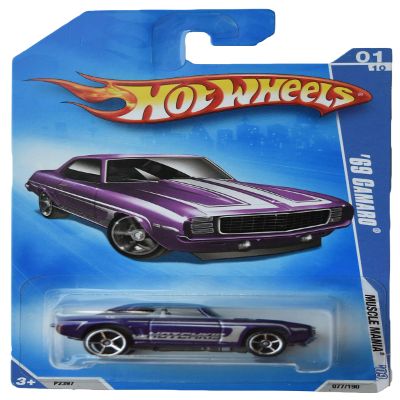 Hot Wheels 2009 Muscle Mania 1/10 '69 Camaro 77/190, Purple
