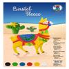 URSUS Fleece Craft 21 x 32 cm 6 Sheets Assorted Colours Window Decorations Lawn, Fur or Snow view 1