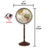 Replogle Treasury 12" Floor and Desktop Geographic Convertible Globe (Antique) view 2