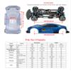 novahobby 1/10 Scale RC Onroad Racing Drift Touring Car Transparent Clear Lexan Body Shell (Gallardo LP 560-4) view 4