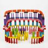 Aveks 240pcs Authentic Standard Basswood Wooden Domino Blocks Set, Kids Educational Racing Toy Tile Games(12 Colors) view 3