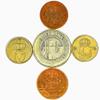 5 Scandinavian Coins from Denmark, Norway, Sweden, Finland, Iceland Nordic Coins view 1