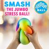 Power Your Fun Arggh Rainbow Giant Stress Balls for Adults - 3.75 Inch Large Stress Balls for Kids Squishy Toys Ball Stress Relief Fidget Toy Sensory Ball Squeeze Toy for Boys Girls (Rainbow) view 2