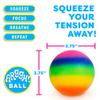 Power Your Fun Arggh Rainbow Giant Stress Balls for Adults - 3.75 Inch Large Stress Balls for Kids Squishy Toys Ball Stress Relief Fidget Toy Sensory Ball Squeeze Toy for Boys Girls (Rainbow) view 4