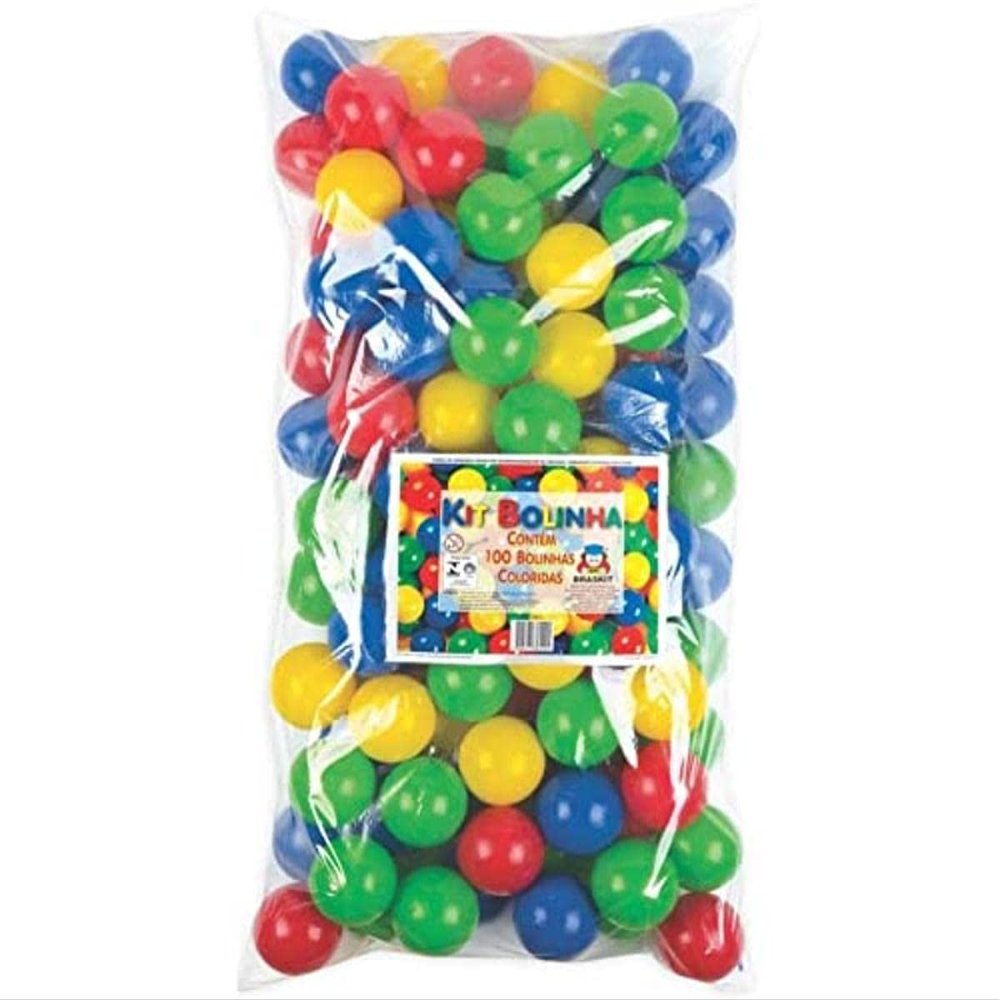 Braskit Pool and Burrow Balls, 100 Polka Dots, Multicolor