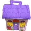 Pockets of Learning Fabric Bunny House Soft Play Set for Toddlers and Children, Cloth Activity, Pretend Play Toy view 1