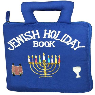 Jewish Holiday Quiet Activity Busy Book by Pockets of Learning for Toddlers and Children | Interactive Pretend Play Soft Cloth Fabric Book for Kids Travel