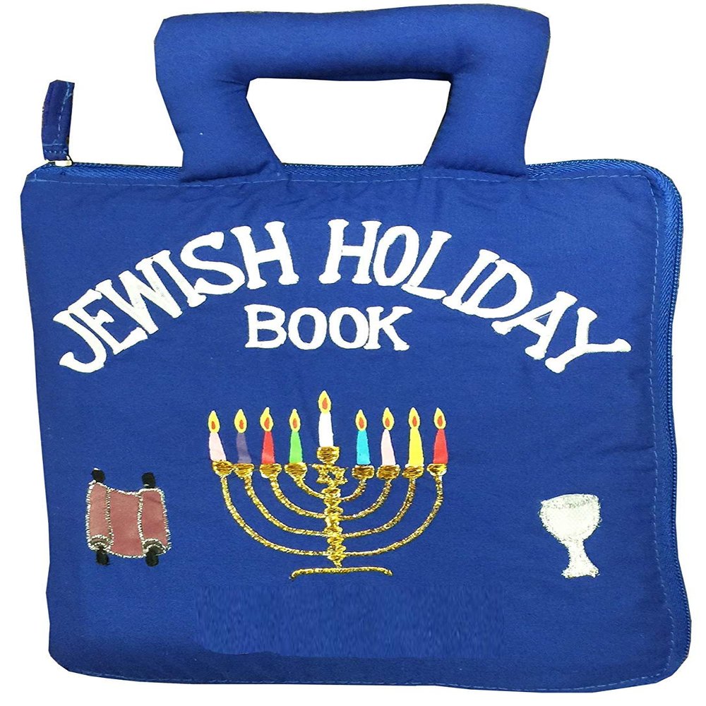 Jewish Holiday Quiet Activity Busy Book by Pockets of Learning for Toddlers and Children | Interactive Pretend Play Soft Cloth Fabric Book for Kids Travel