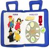 Jewish Holiday Quiet Activity Busy Book by Pockets of Learning for Toddlers and Children | Interactive Pretend Play Soft Cloth Fabric Book for Kids Travel view 4
