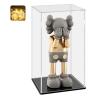 LANSCOERY Acrylic Display Case, Assemble Showcase Display Box for Collectibles, with Dustproof & Seamless Display Design, 9.4x9.4x15.7inch Thick Black Base view 1