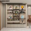 LANSCOERY Acrylic Display Case, Assemble Showcase Display Box for Collectibles, with Dustproof & Seamless Display Design, 9.4x9.4x15.7inch Thick Black Base view 3