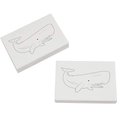 Azeeda 2 x 45mm 'Whale' Erasers/Rubbers (ER00023037)