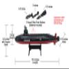 Toy Aircraft Carrier Ship with Warplanes and Submarine Combo, Includes 18 Fighter Jets Torpedo view 3