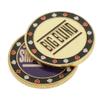 LoveinDIY 2 Metal Chips Big Small Dealer Buttons for Texas view 1