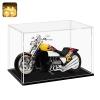 LANSCOERY Clear Acrylic Display Case, Assemble Small Display Box Stand with Black Base, Dustproof Protection Showcase for Collectibles Memorabilia Figurines (6x4x4inch; 15x10x10cm) view 1