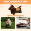 Bayer Chic 2000 401 40 Inflatable Jumping Horse with Air Pump Dark Brown view 2
