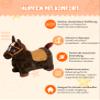 Bayer Chic 2000 401 40 Inflatable Jumping Horse with Air Pump Dark Brown view 3