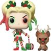 Funko Pop! DC Heroes: DC Holiday - Harley Quinn with Helper, Multicolor, 3.75 inches (50656) view 1