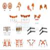 Aluminum Upgrade Combo Pack For 1/10 Traxxas Ford GT 4-Tec 2.0 83056-4/4-Tec 3.0 93054-4 - 119Pc Set Orange view 1