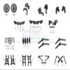 Aluminum Upgrade Combo Pack For 1/10 Traxxas Ford GT 4-Tec 2.0 83056-4/4-Tec 3.0 93054-4 - 119Pc Set Black view 1