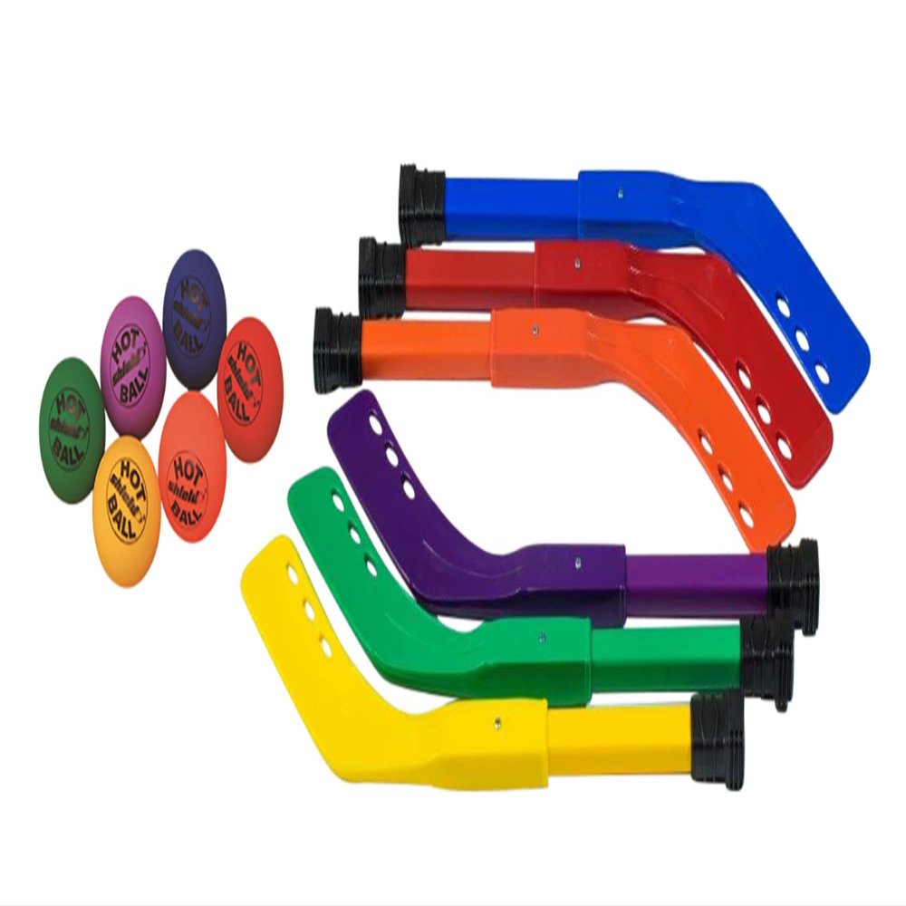 Shield Rainbow Scooter Sticks and Hotballs, 21 Inches, 6-Color Set