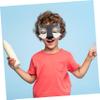 NUOBESTY Wolf Mask Animals Felt Half Face Mask Costume Decor Dress Up Party Favors 3pcs view 2