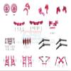 Aluminum Upgrade Combo Pack For 1/10 Traxxas Ford GT 4-Tec 2.0 83056-4/4-Tec 3.0 93054-4 - 119Pc Set Red view 1